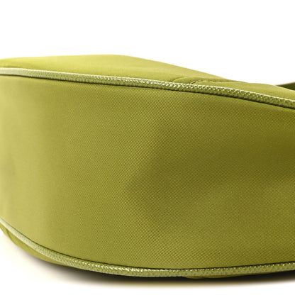Prada Re-Nylon Saffiano Demi-lune Shoulder Bag Edera 18 of 19