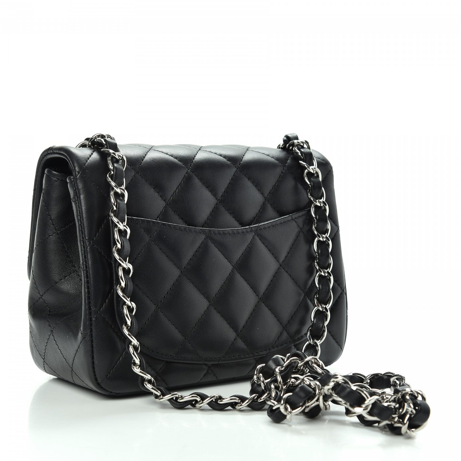Chanel Lambskin Quilted Mini Square Flap Black 3 of 10