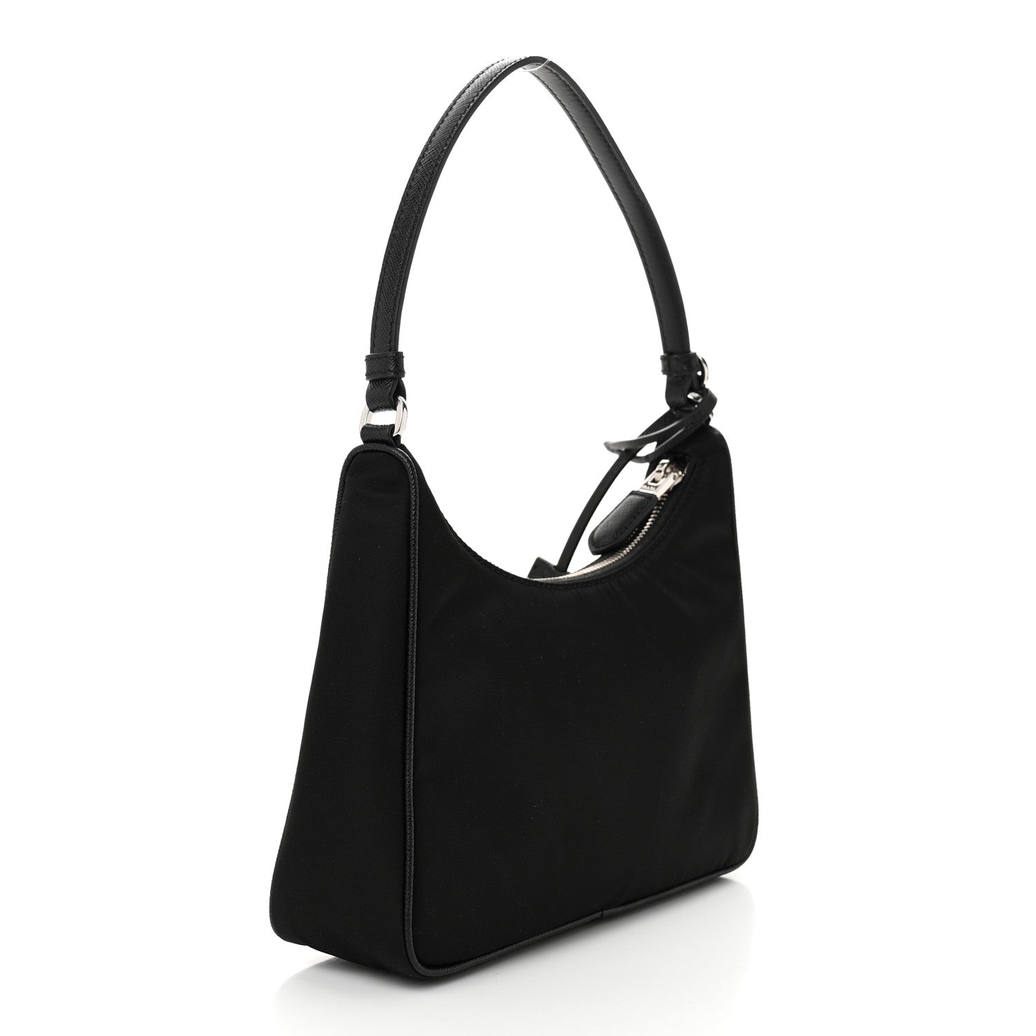 Prada Tessuto Nylon Saffiano Mini Re-Edition 2005 Bag Black 3 of 11