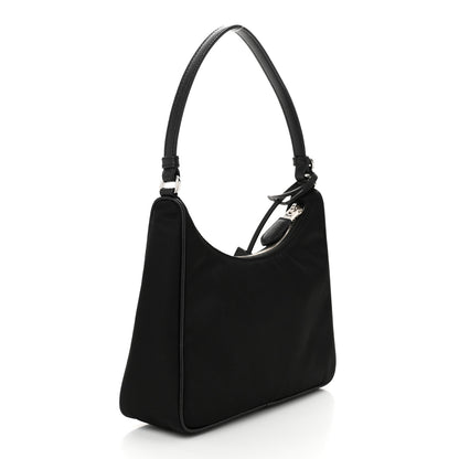Prada Tessuto Nylon Saffiano Mini Re-Edition 2005 Bag Black 3 of 11