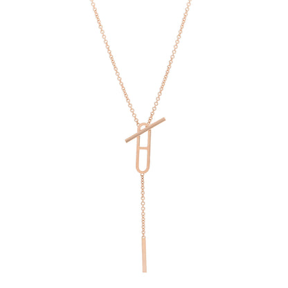 Hermes 18K Rose Gold PM Ever Chaine D'Ancre Necklace 1 of 3