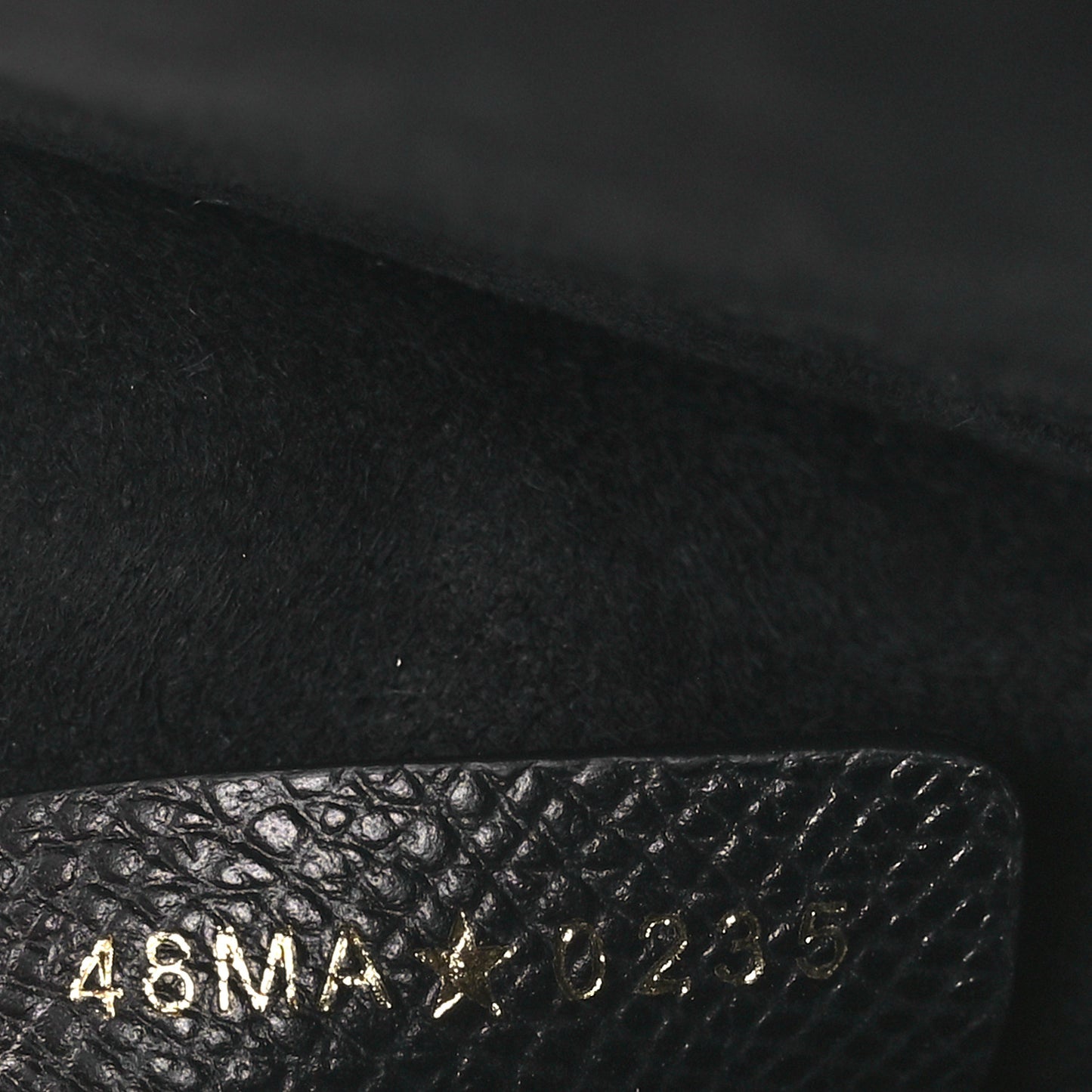 Grained Calfskin Caro Double Pouch Black