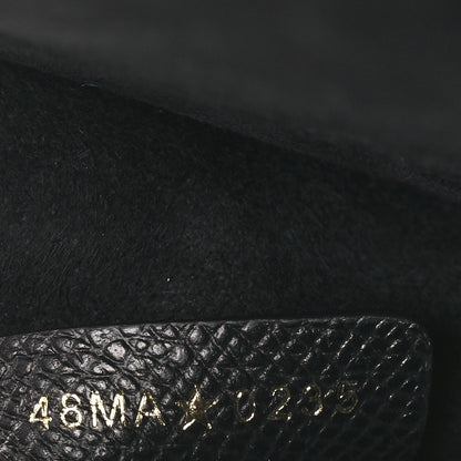 Christian Dior Grained Calfskin Caro Double Pouch Black 7 of 11