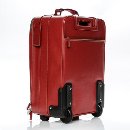 Prada Saffiano Trolley Luggage Fuoco 3 of 10