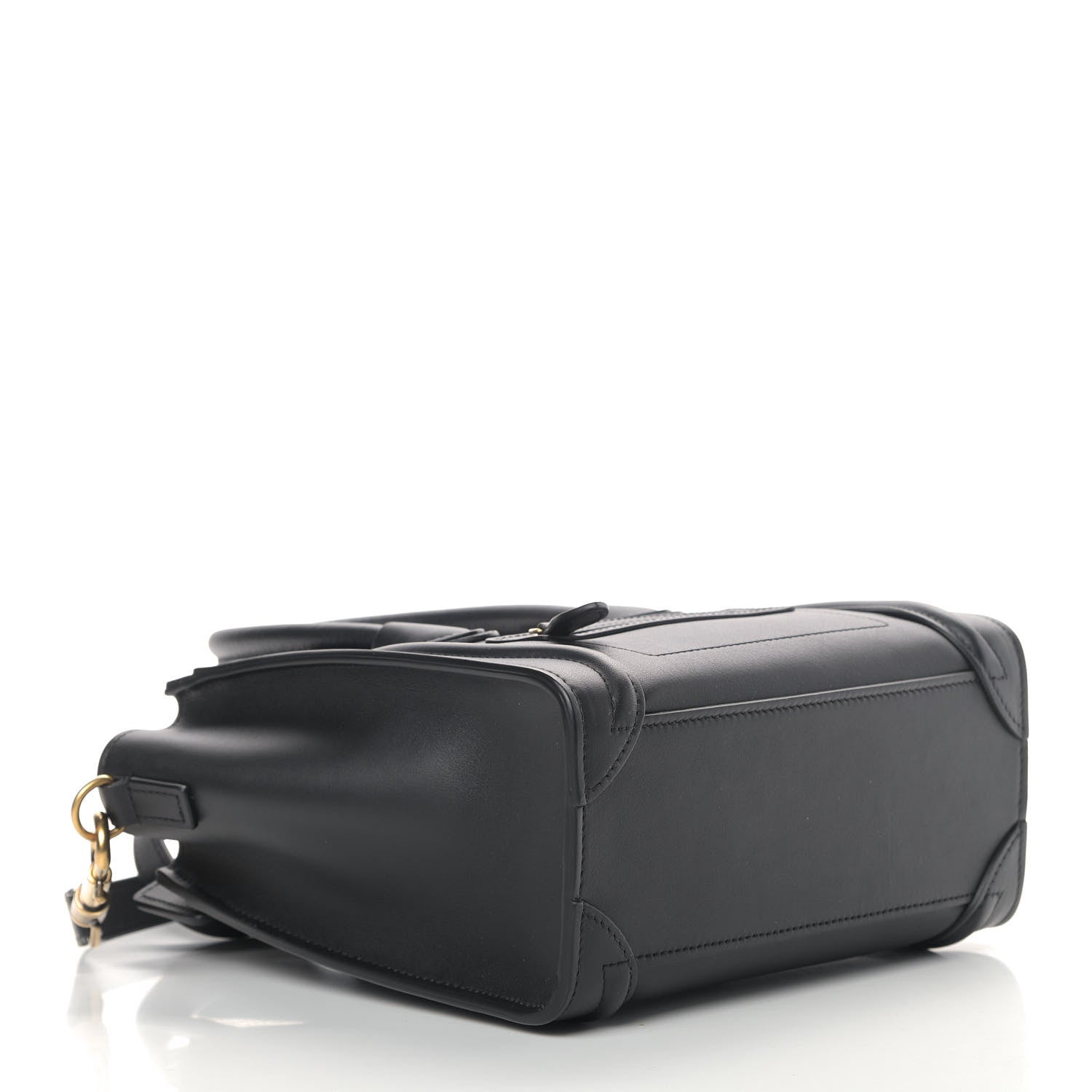 Celine Smooth Calfskin Nano Luggage Black 4 of 10
