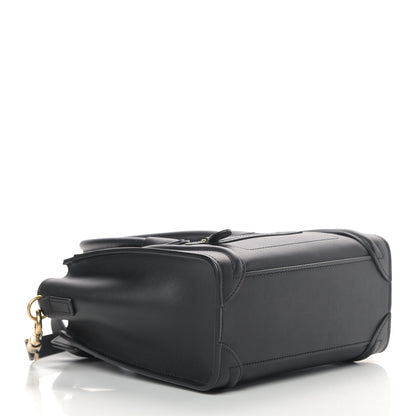 Celine Smooth Calfskin Nano Luggage Black 4 of 10