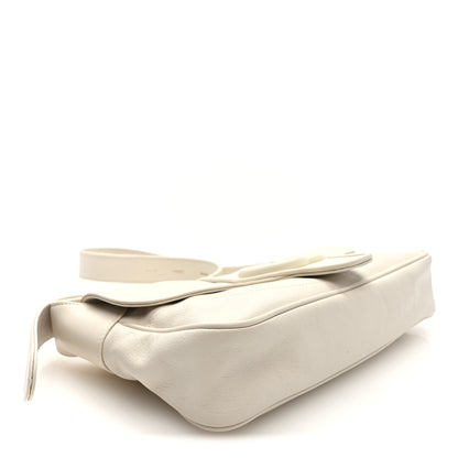 Gucci Goatskin Small GG Monochrome Aphrodite Shoulder Bag Mystic White 4 of 9