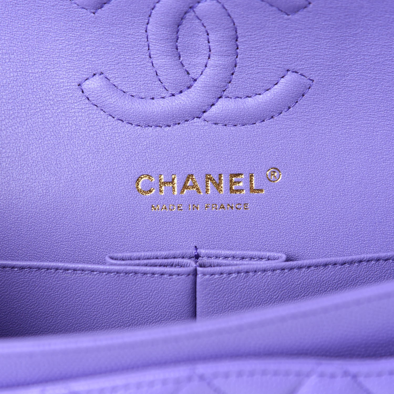Chanel Caviar Quilted Small Double Flap Purple 8 of 11