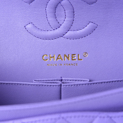 Chanel Caviar Quilted Small Double Flap Purple 8 of 11