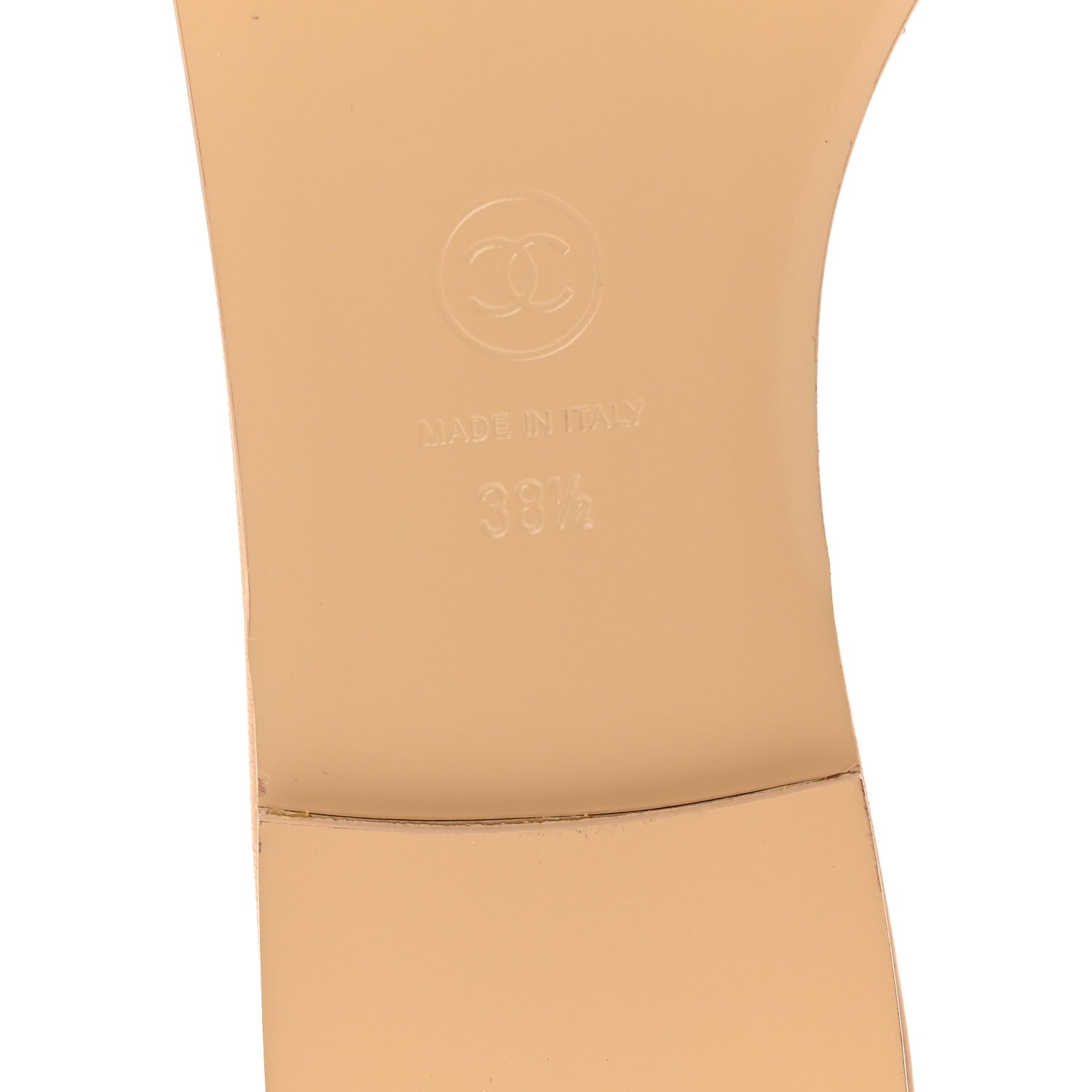 Chanel Lambskin Quilted CC Turnlock Sandals 38.5 Beige 7 of 9