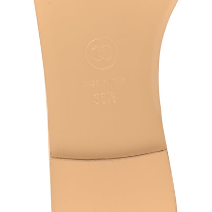Chanel Lambskin Quilted CC Turnlock Sandals 38.5 Beige 7 of 9