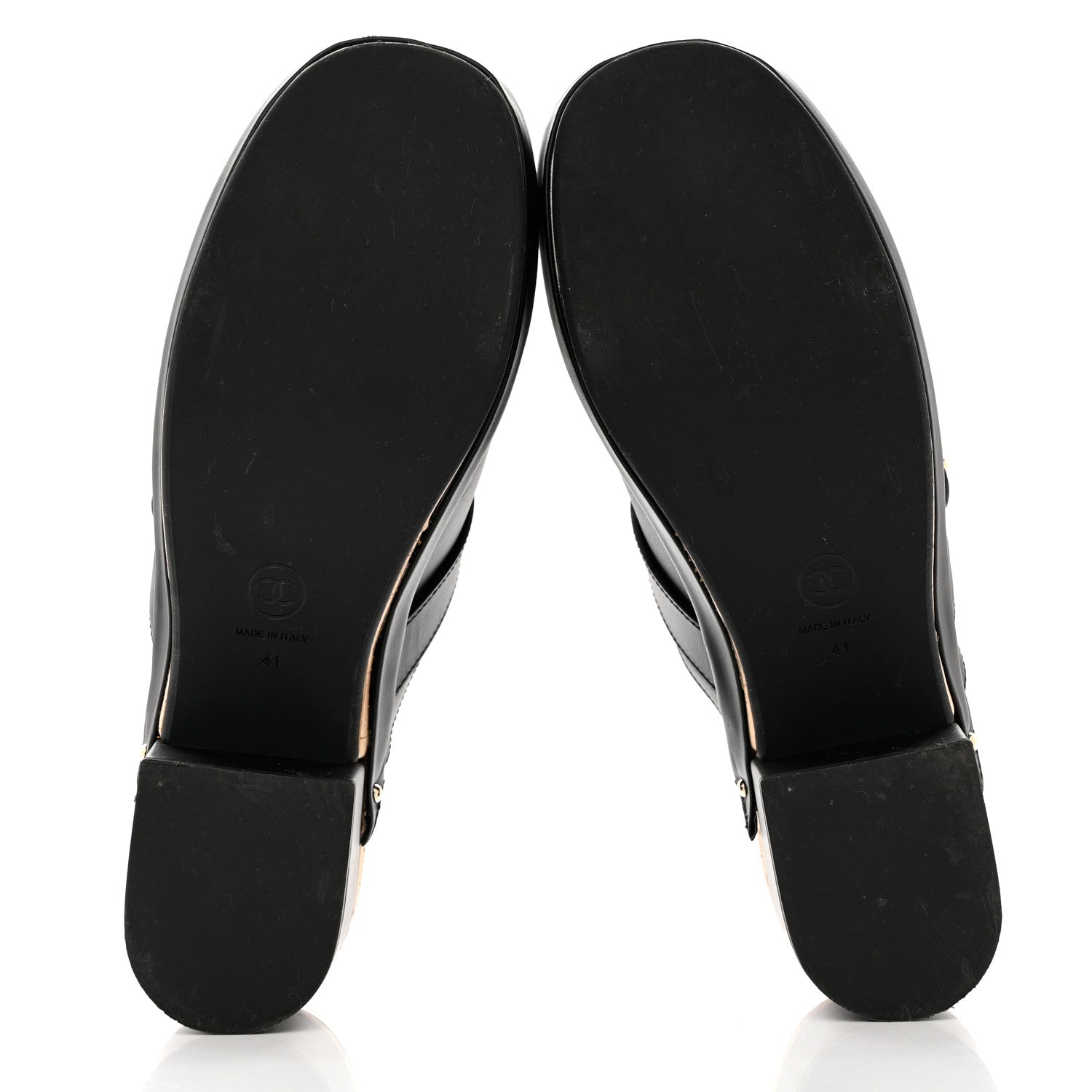 Chanel Calfskin CC Turn Lock Clogs 41 Black 5 of 10