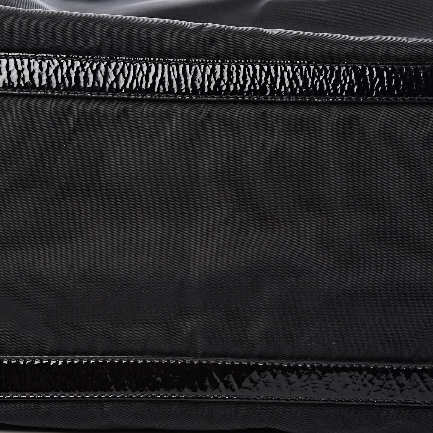 Tessuto Nylon Chain Shoulder Bag Black
