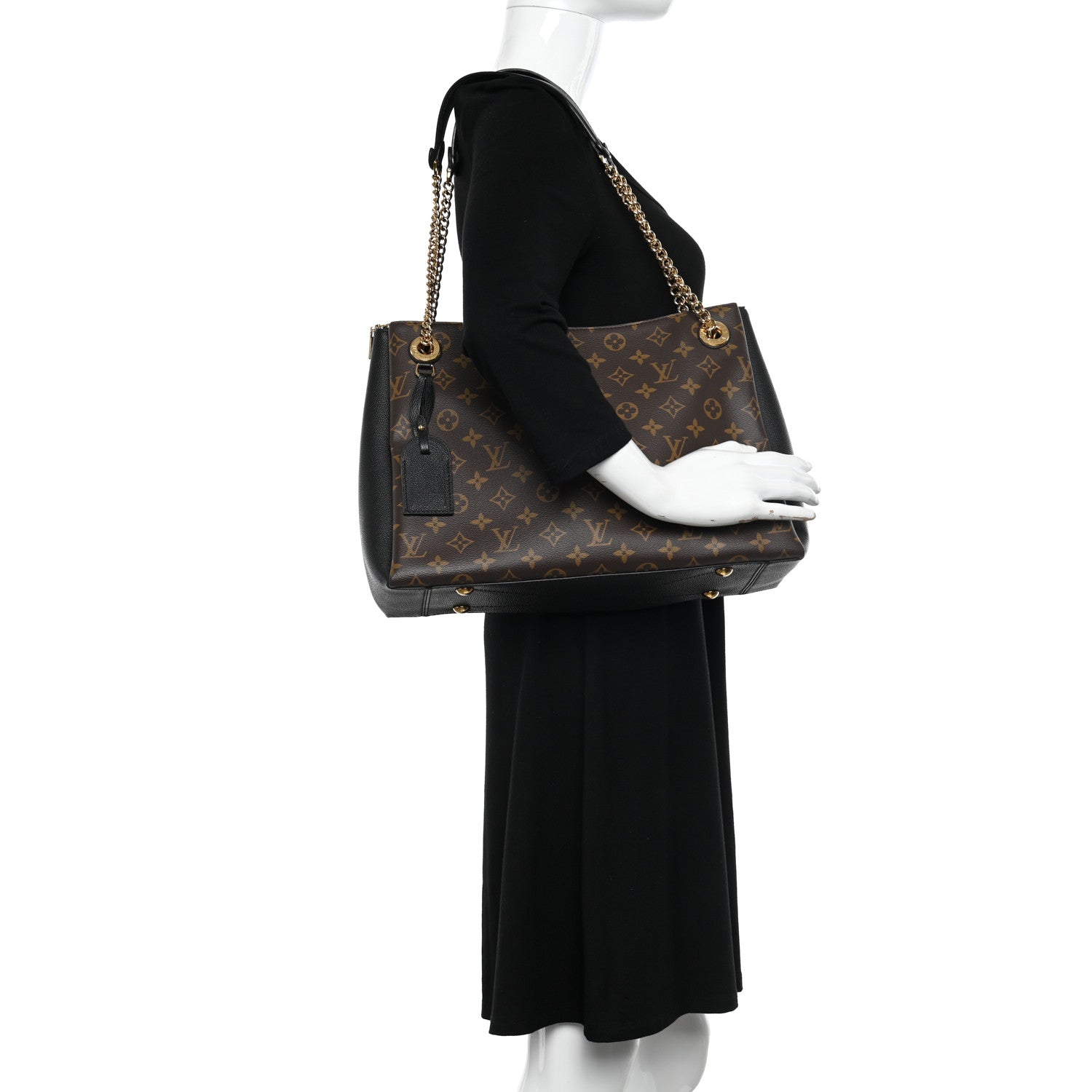 Louis Vuitton Monogram Surene MM Black 2 of 10