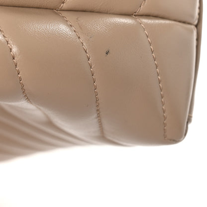 Saint Laurent Calfskin Y Quilted Monogram Small Loulou Chain Satchel Dark Beige 12 of 12