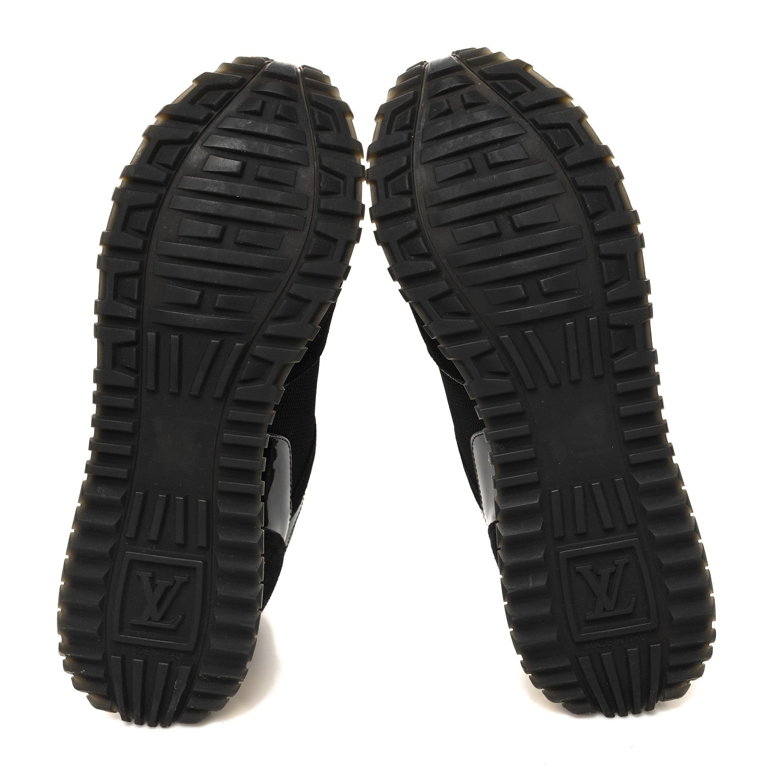 Louis Vuitton Suede Monogram Run Away Sneakers 37 Black 5 of 8