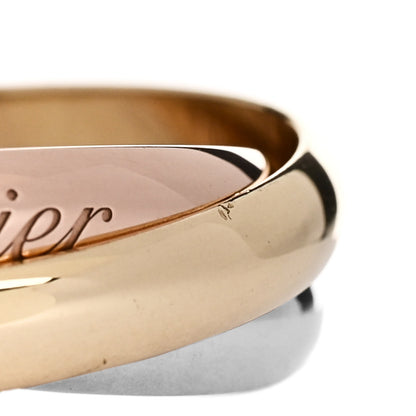 Cartier 18K Pink Yellow White Gold Small Trinity Ring 56 7.5 5 of 6