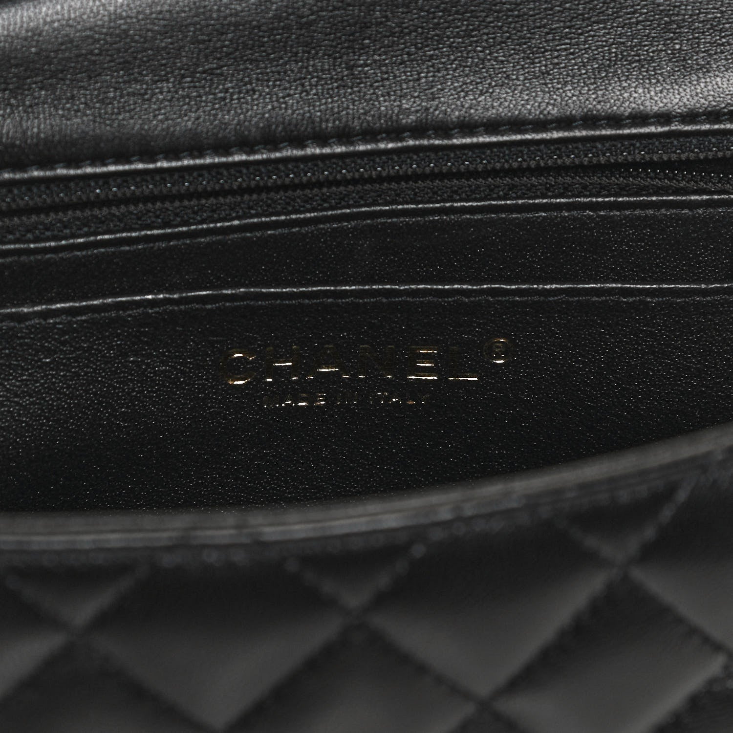 Chanel Lambskin Quilted Mini Square Flap Black 6 of 13