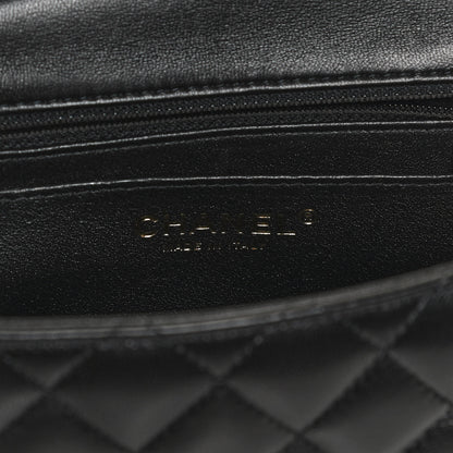 Chanel Lambskin Quilted Mini Square Flap Black 6 of 13