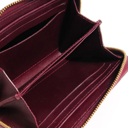 Louis Vuitton Vernis Zippy Coin Purse Wallet Rouge Fauviste 5 of 7