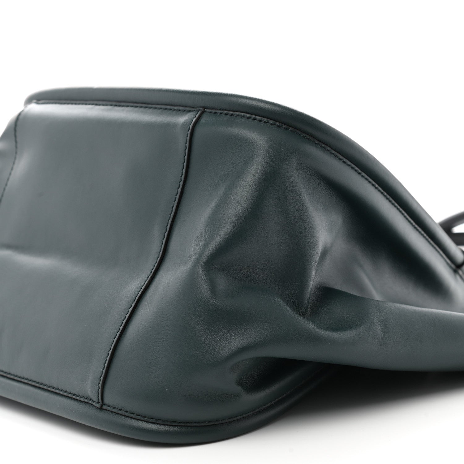 Proenza Schouler Calfskin Large Ruched Tote Petrol Green 11 of 13