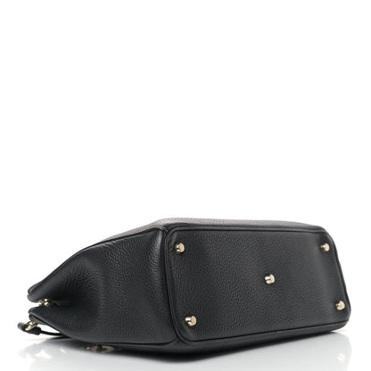 Christian Dior Bullcalf Medium Diorissimo Tote Black Rose Indien 5 of 15