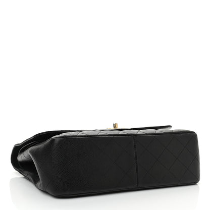 Chanel Caviar Quilted Jumbo Double Flap Black 4 of 16
