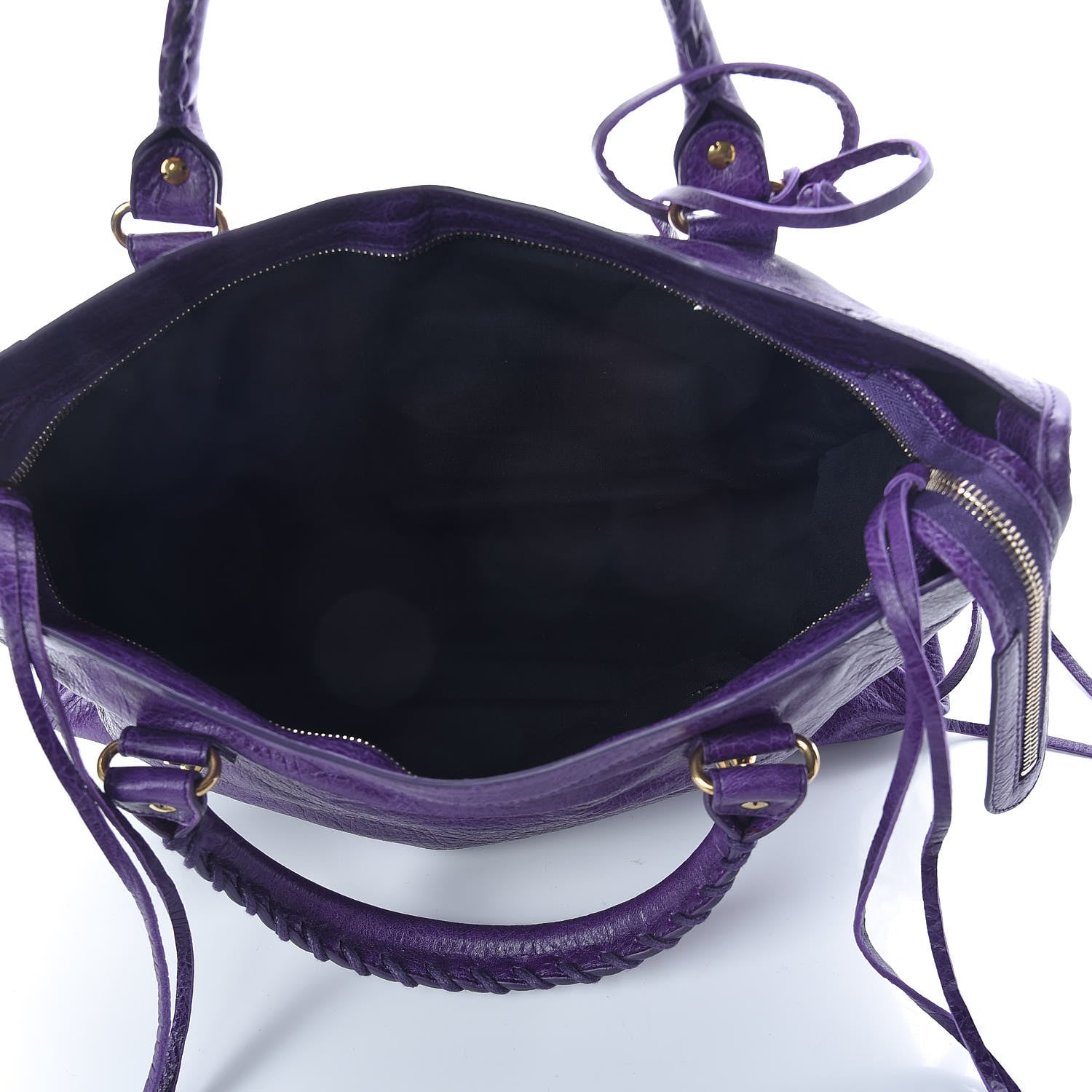 Balenciaga Agneau Classic Gold Hardware City Dark Violet 5 of 9