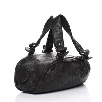Chanel Distressed Lambskin Le Marais Bowler Black 3 of 13