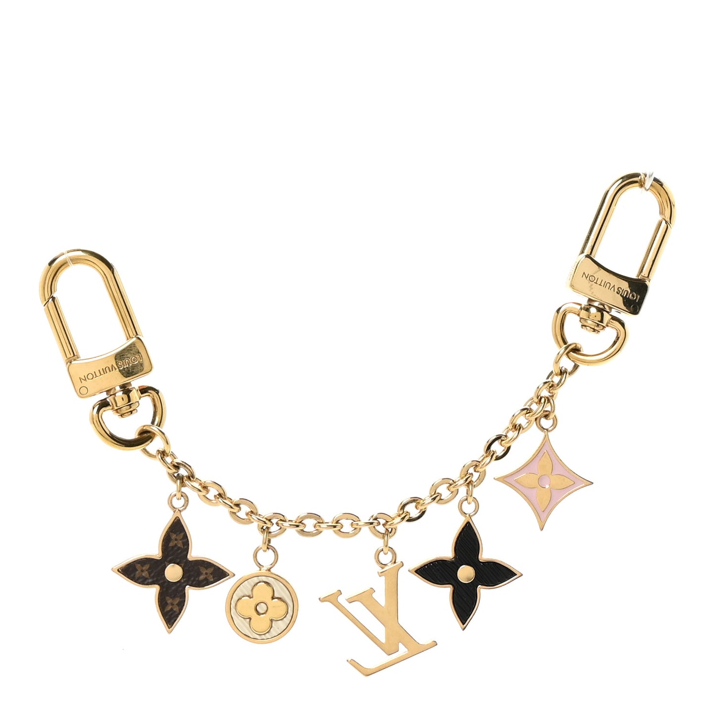 Monogram Spring Street Bag Charm Key Holder Gold
