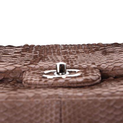 Chanel Python Jumbo Double Flap Tawny 14 of 16