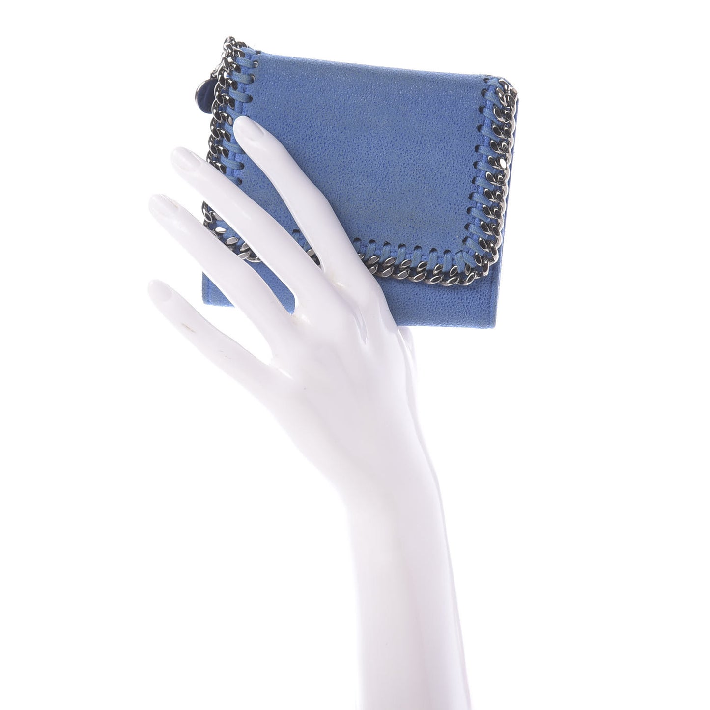 Shaggy Deer Small Falabella Wallet Blue