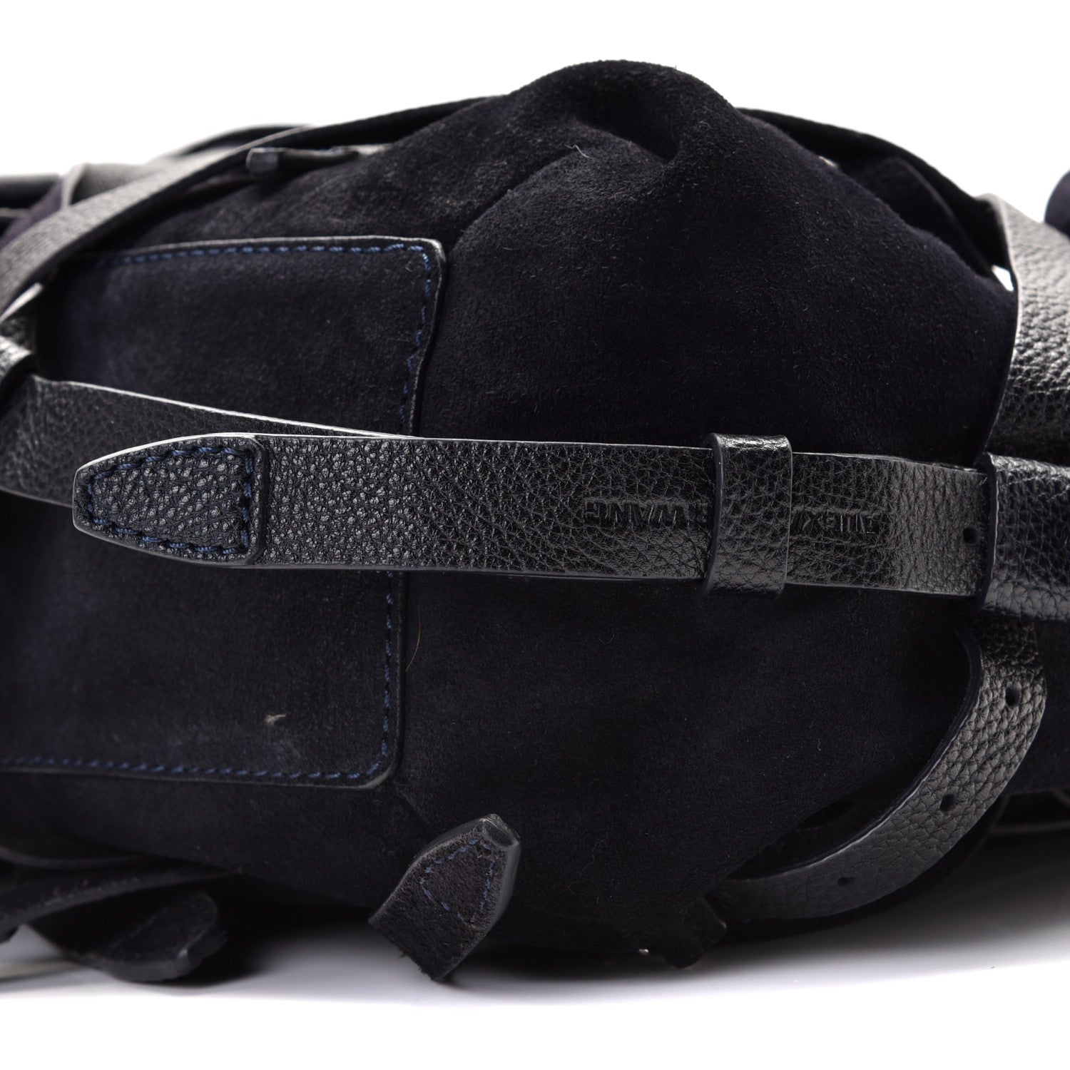 Alexander Wang Suede Kirsten Satchel Navy 5 of 10