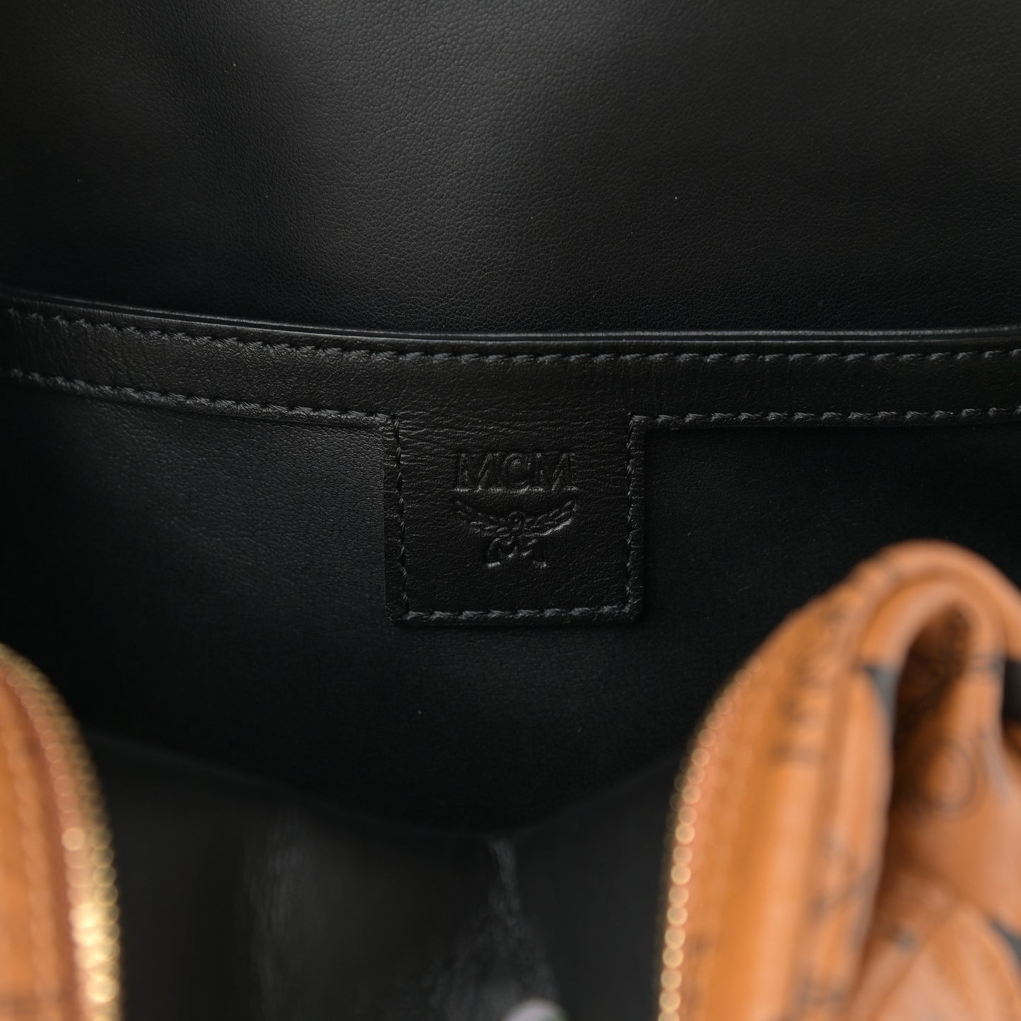 Visetos Side Stud Mini Stark Backpack Cognac