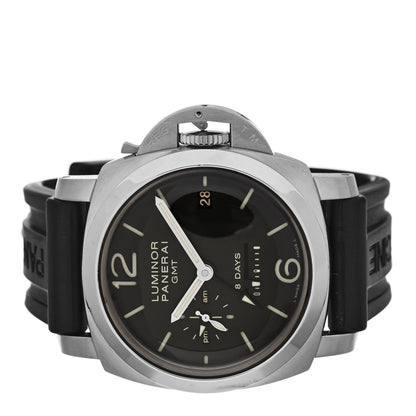 Panerai Stainless Steel Rubber 44mm Luminor 1950 GMT Manual Winding Watch Black PAM00233 2 of 5