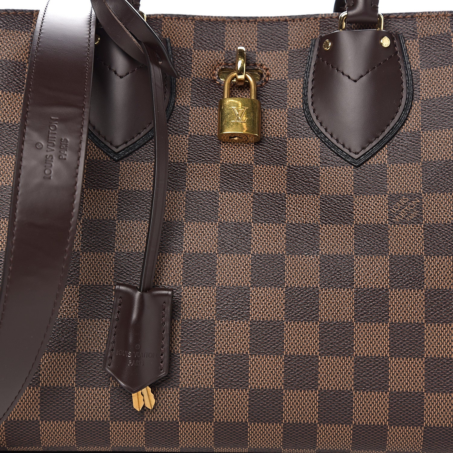 Louis Vuitton Cuir Taurillon Damier Ebene Normandy Black 9 of 9