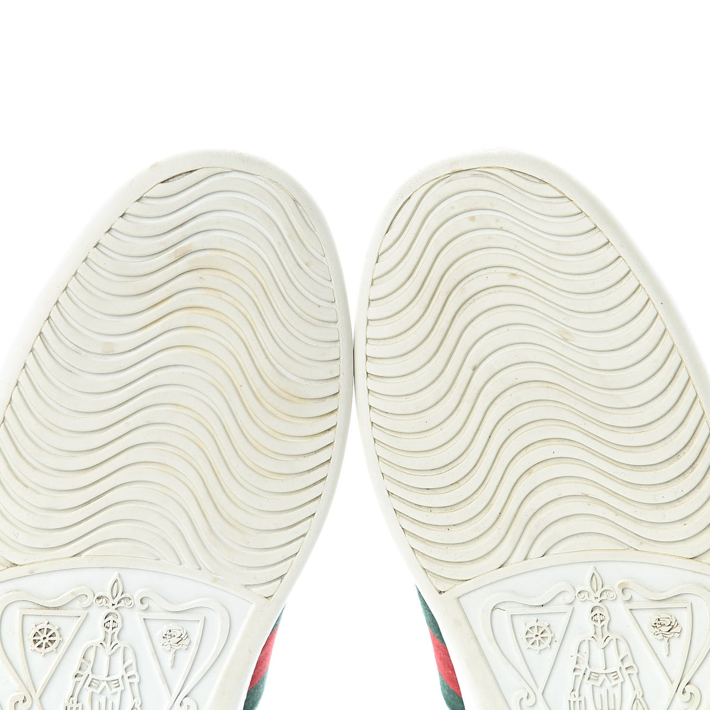 Calfskin Crocodile Web Womens Ace Sneakers 39 White Green