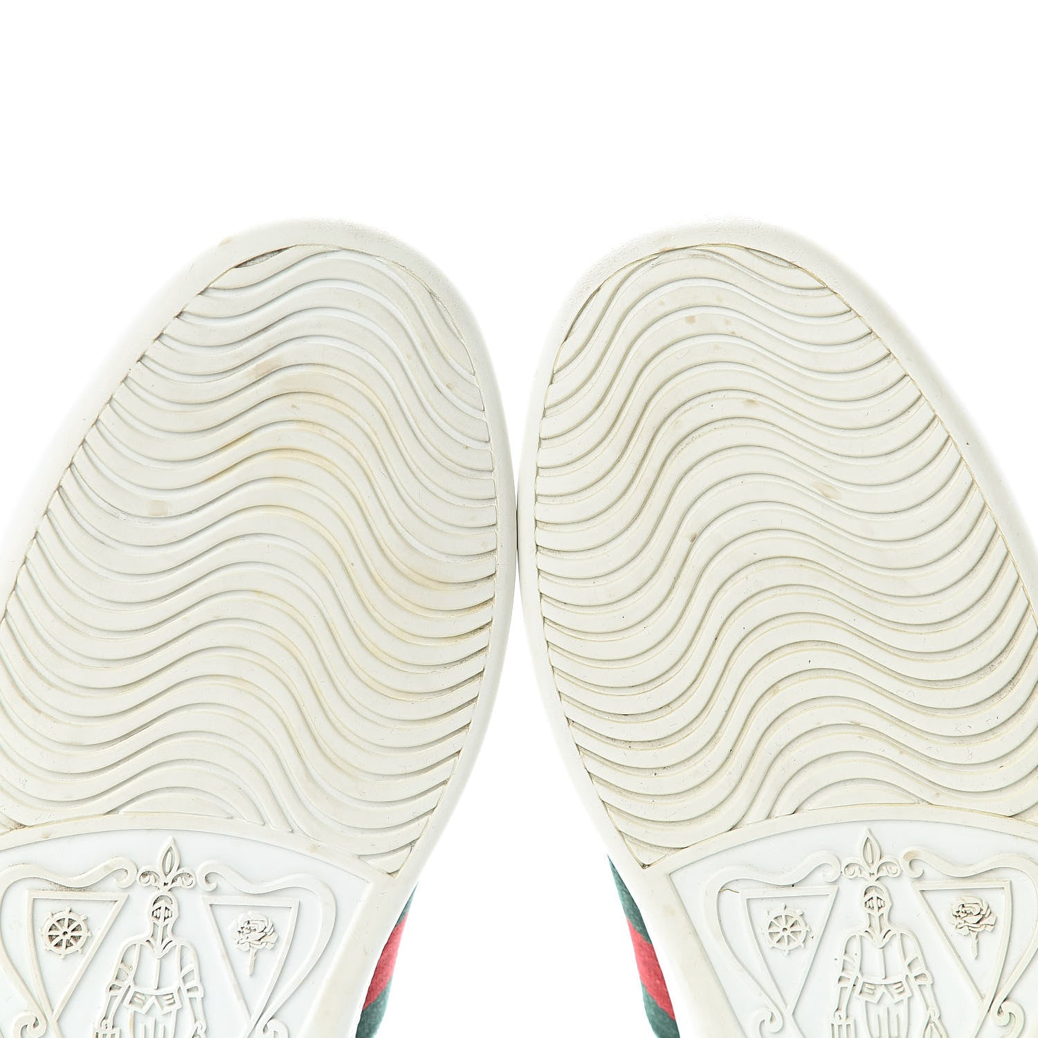 Gucci Calfskin Crocodile Web Womens Ace Sneakers 39 White Green 10 of 18