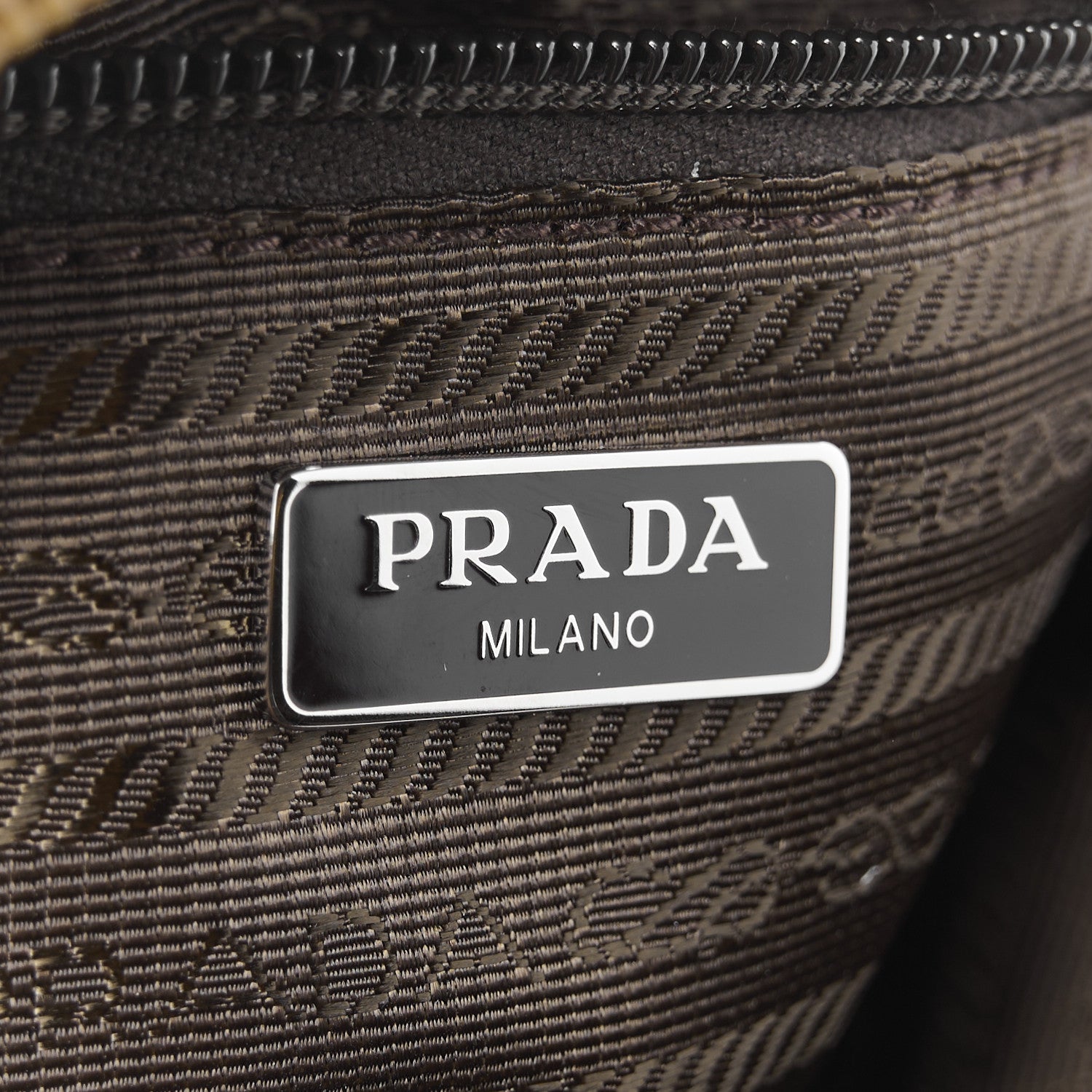 Prada Re-Nylon Vela Saffiano Wristlet Brandy 6 of 11