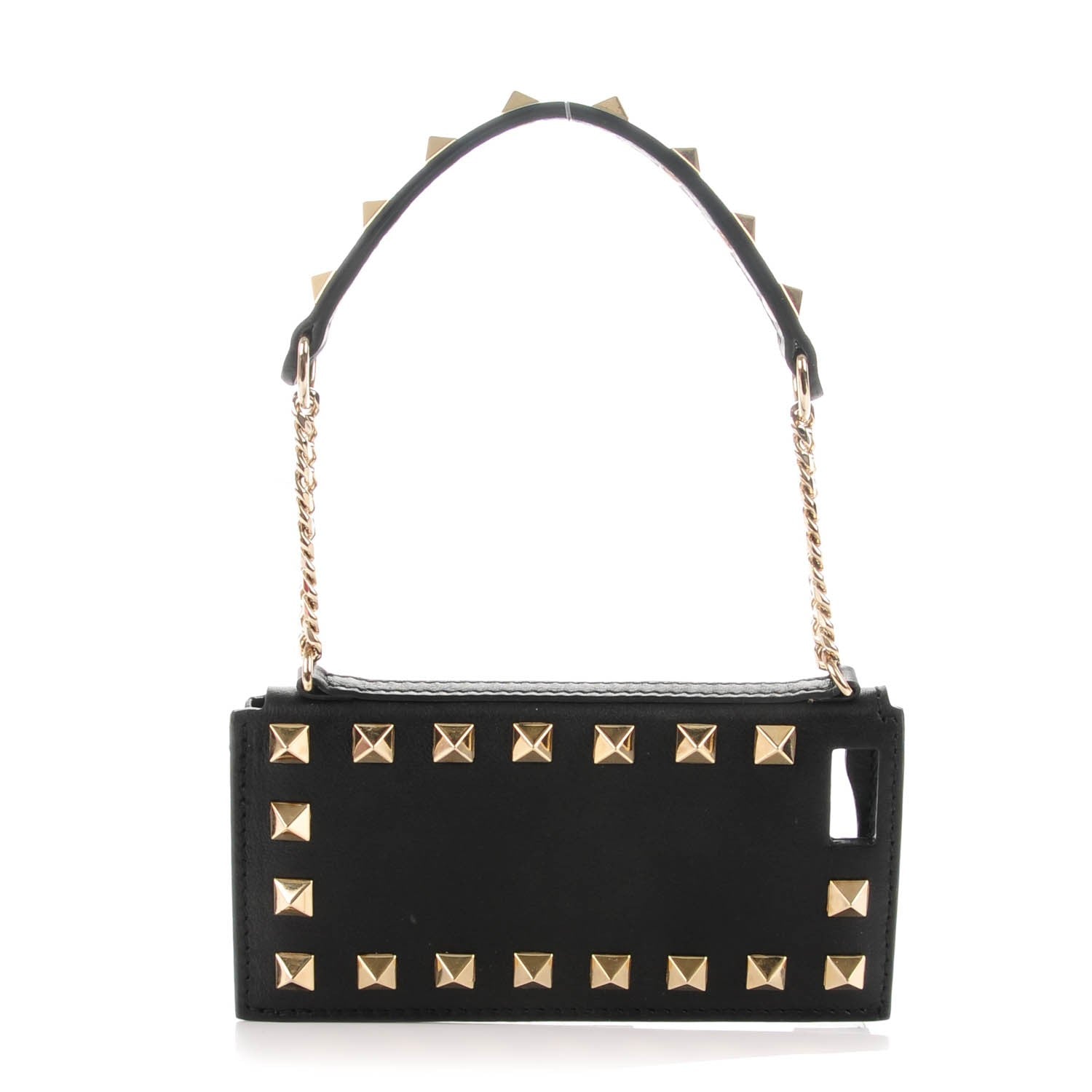 Valentino Garavani Calfskin Rockstud iPhone 5 Case Black 1 of 5