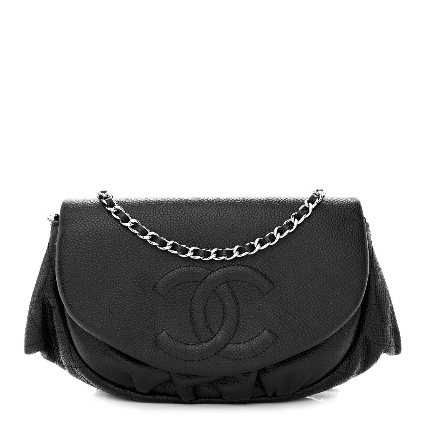 Caviar Half Moon Wallet On Chain WOC Black