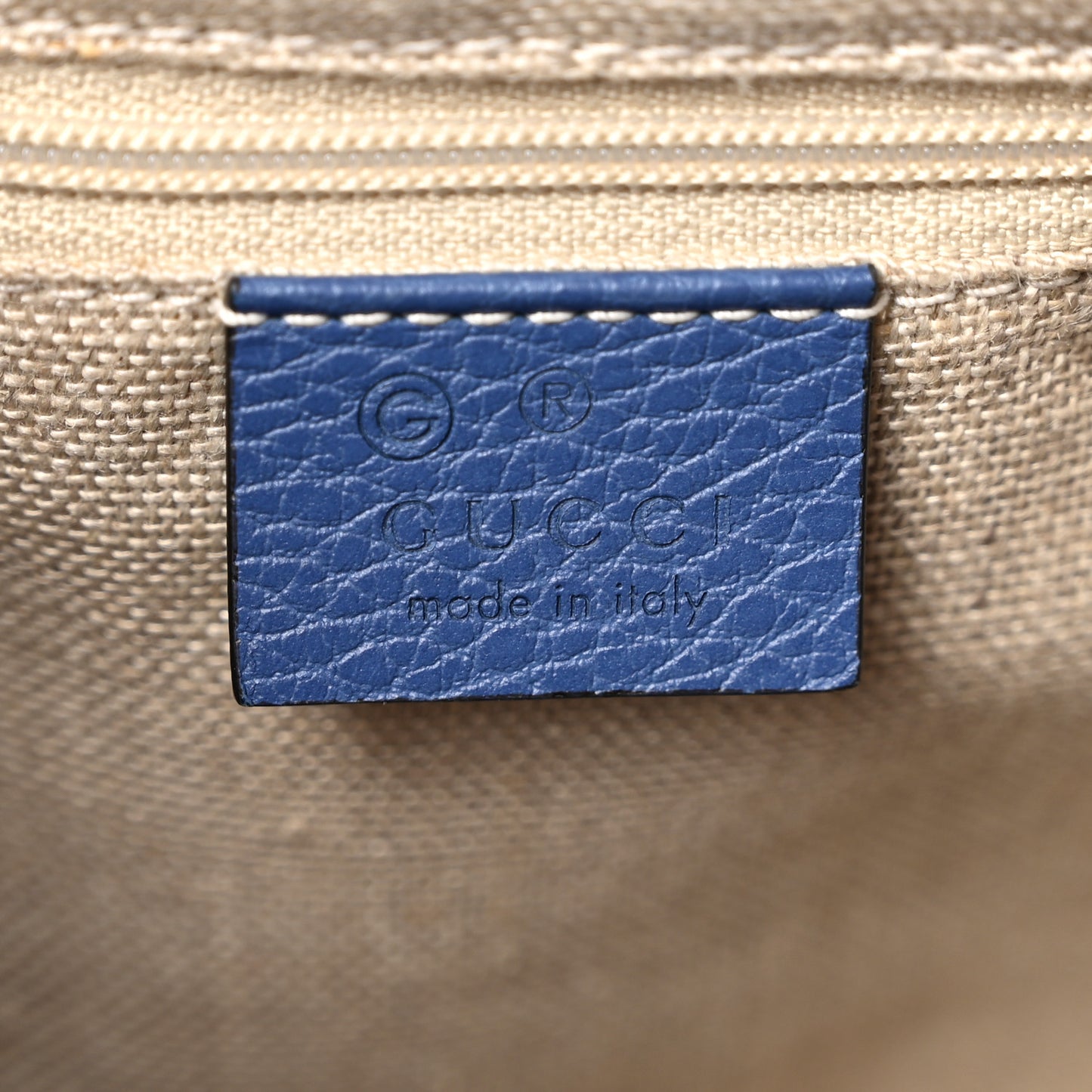 Dollar Calfskin Interlocking G Top Handle Shoulder Bag Caspian