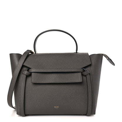 Celine Grained Calfskin Mini Belt Bag Grey 1 of 8
