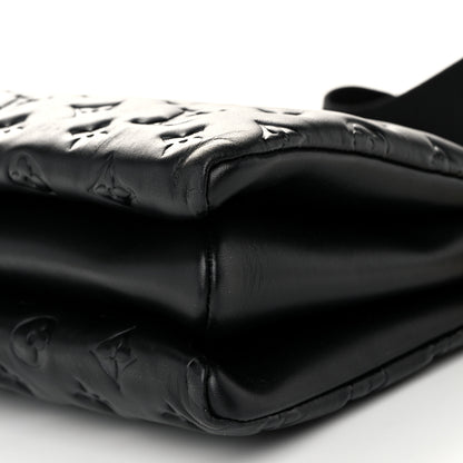 Louis Vuitton Lambskin Embossed Monogram Coussin PM Black 11 of 11