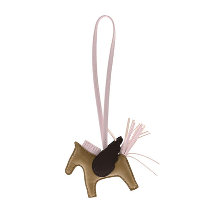 Hermes Milo Lambskin Grigri Rodeo Pegase Horse Bag Charm PM Beige Marfa Mauve Pale Moka 1 of 6