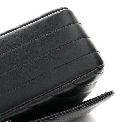Chanel Calfskin Chevron Quilted Mini Statement Flap Black 12 of 13