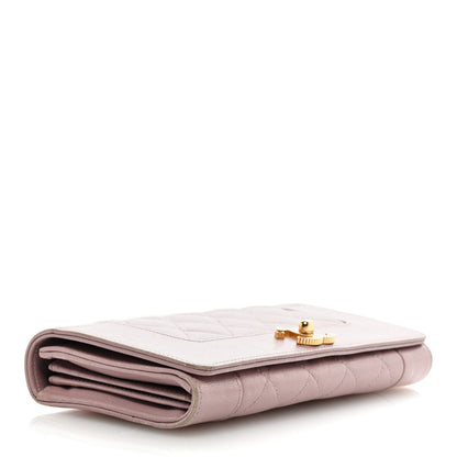 Chanel Sheepskin Quilted Mademoiselle Vintage Flap Wallet Pink 3 of 11