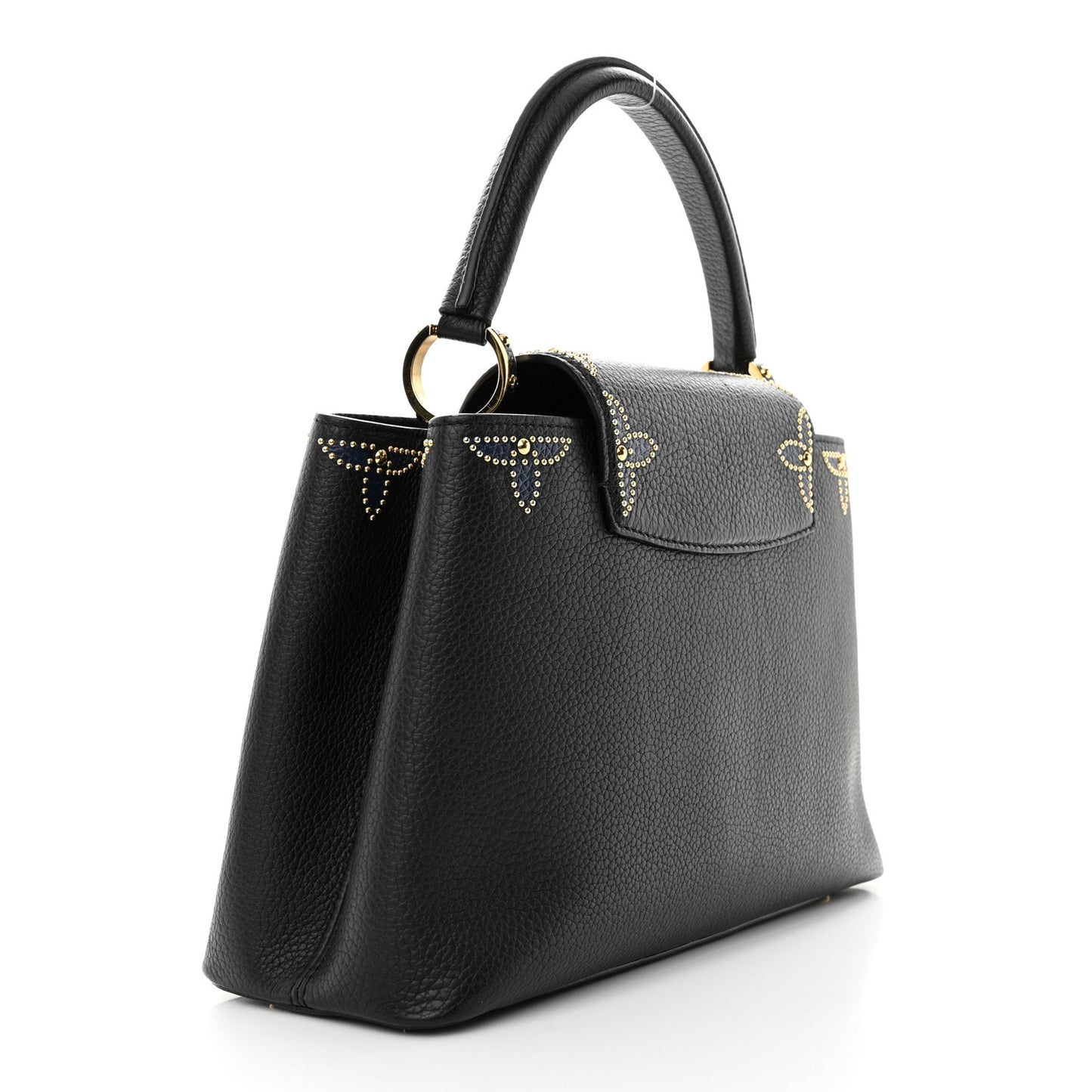 Taurillon Flower Capucines PM Black Blue