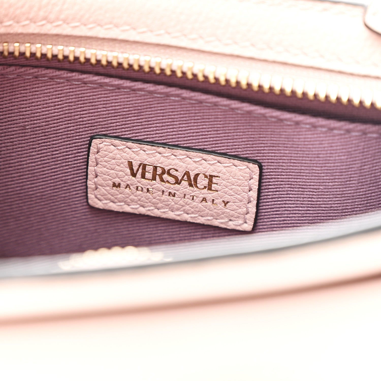 Versace Grained Calfskin La Medusa Mini Crossbody Dusty Rose 6 of 11