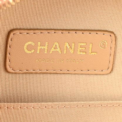 Chanel Glazed Calfskin Round As Earth Evening Bag Beige 6 of 16